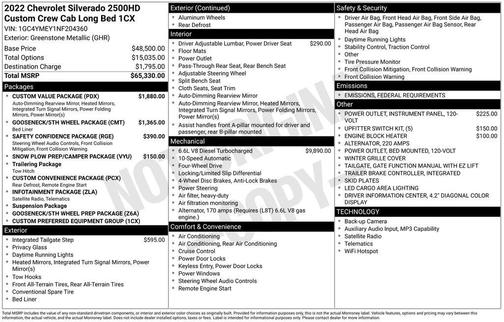 2022 Chevrolet Silverado 2500 Custom