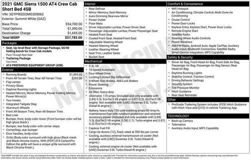 2021 GMC Sierra 1500 AT4