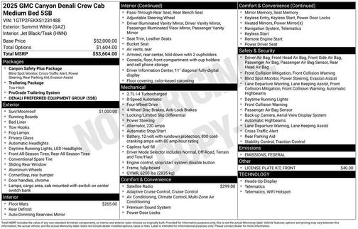 2025 GMC Canyon Denali