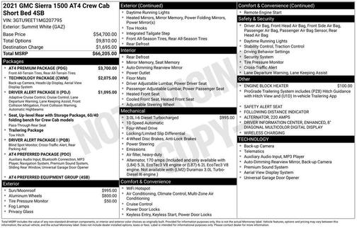 2021 GMC Sierra 1500 AT4