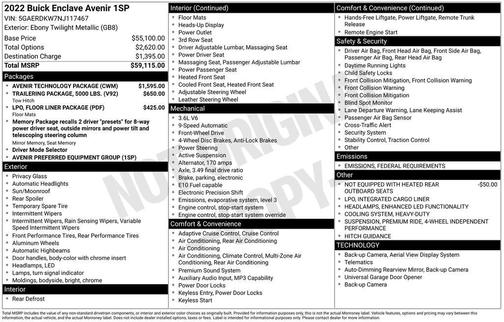 2022 Buick Enclave FWD Avenir