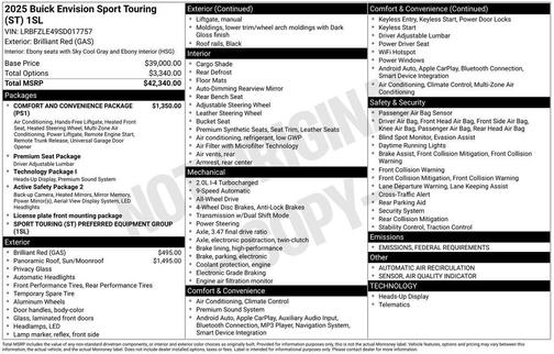 2025 Buick Envision Sport Touring AWD