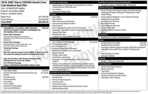 2023 GMC Sierra 2500 Denali