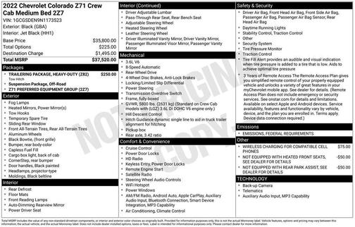 2022 Chevrolet Colorado Z71