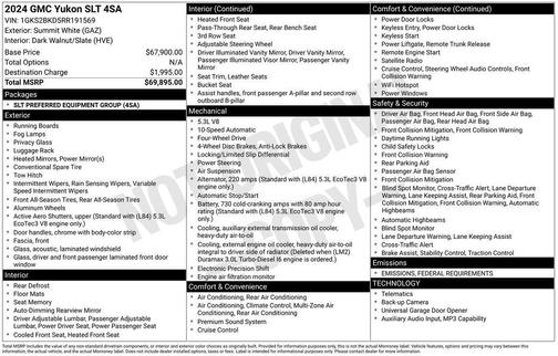 2024 GMC Yukon SLT
