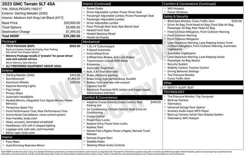 2023 GMC Terrain SLT