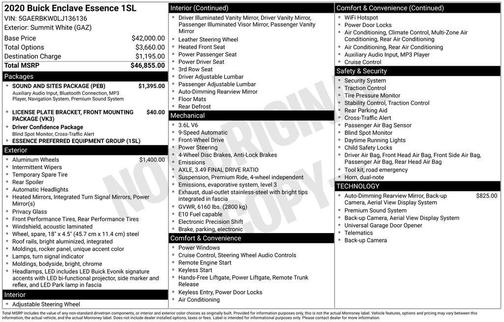 2020 Buick Enclave Essence