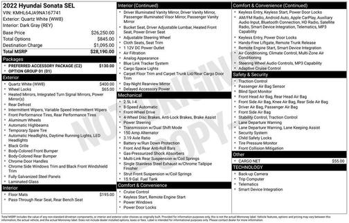 2022 Hyundai SONATA SEL