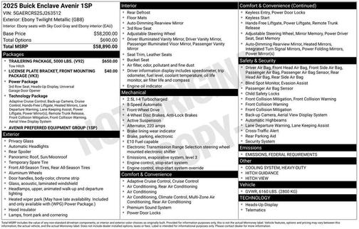 2025 Buick Enclave Avenir FWD