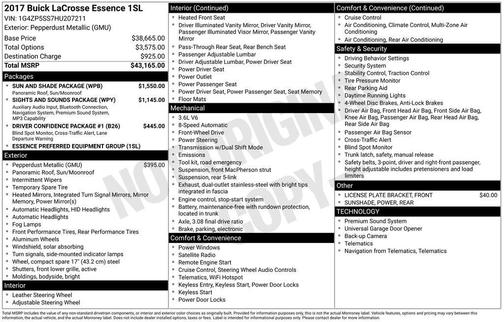 2017 Buick LaCrosse Essence