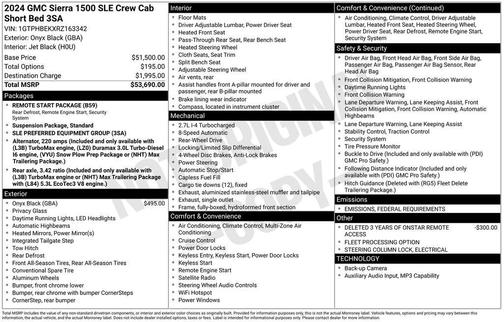 2024 GMC Sierra 1500 SLE