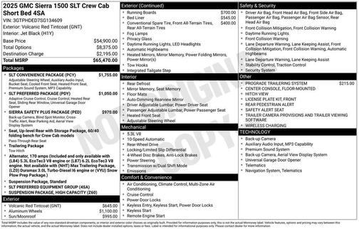 2025 GMC Sierra 1500 SLT