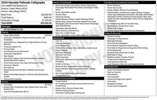 2024 Hyundai PALISADE Calligraphy