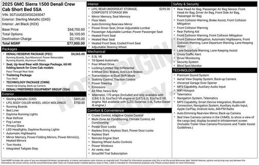 2025 GMC Sierra 1500 Denali