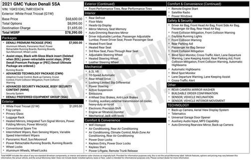 2021 GMC Yukon Denali
