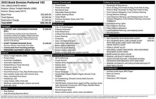 2023 Buick Envision Preferred FWD
