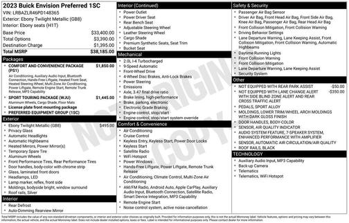 2023 Buick Envision Preferred FWD