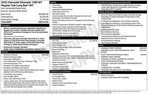 2022 Chevrolet Silverado 1500 WT