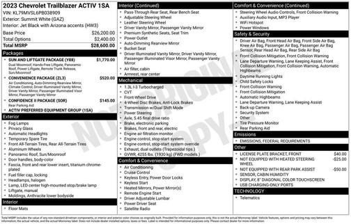 2023 Chevrolet Trailblazer ACTIV