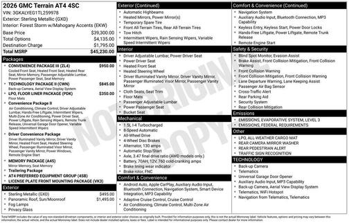 2026 GMC Terrain AWD AT4
