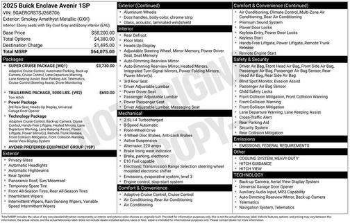 2025 Buick Enclave Avenir FWD