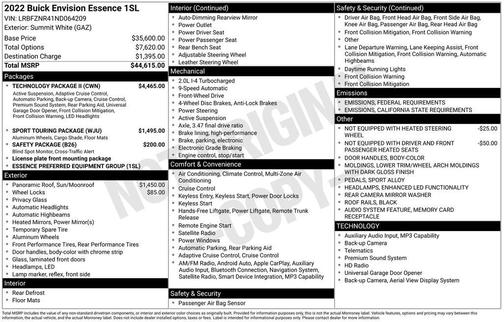 2022 Buick Envision FWD Essence