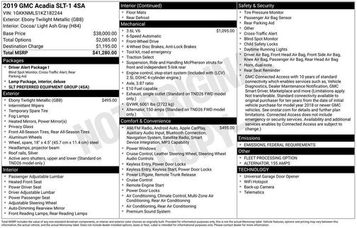 2019 GMC Acadia SLT-1