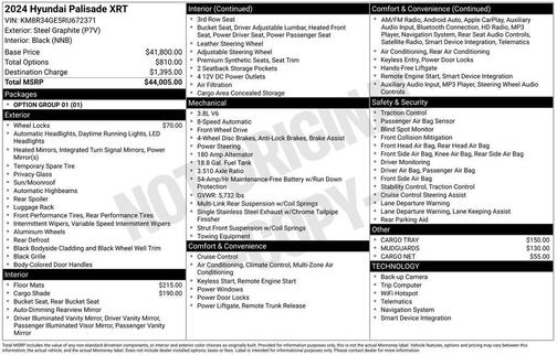 2024 Hyundai PALISADE XRT