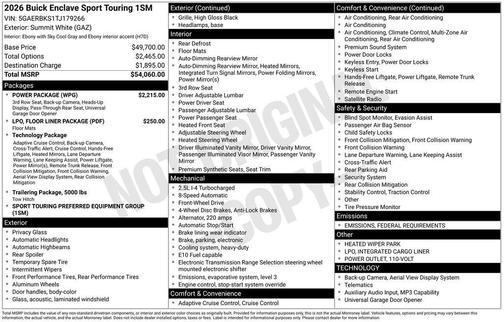 2026 Buick Enclave Sport Touring