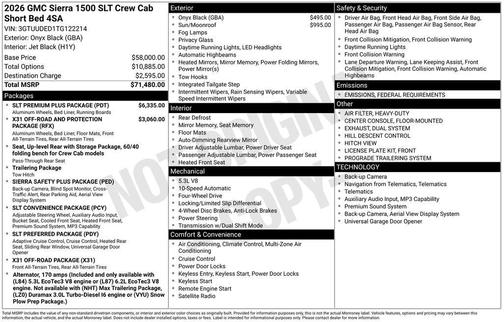 2026 GMC Sierra 1500 SLT