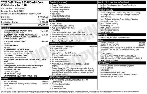 2024 GMC Sierra 2500 AT4