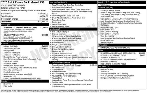 2026 Buick Encore GX Preferred