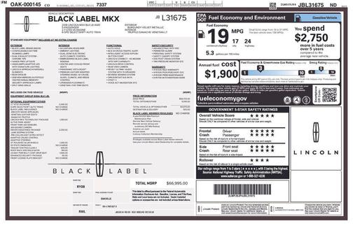 2018 Lincoln MKX Black Label