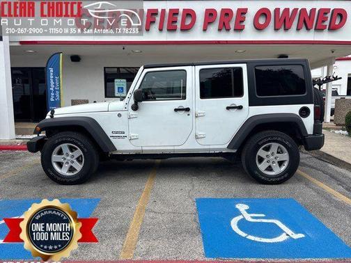 Bright White Clearcoat 2015 Jeep Wrangler Unlimited Sport