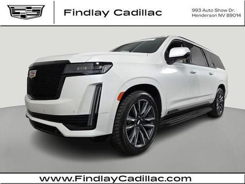 Crystal White Tricoat 2024 Cadillac Escalade ESV Sport Platinum