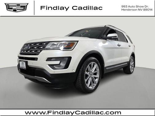 White Platinum Metallic Tri-Coat 2017 Ford Explorer Limited