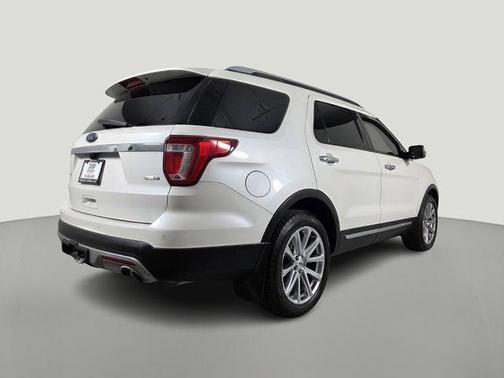 White Platinum Metallic Tri-Coat 2017 Ford Explorer Limited