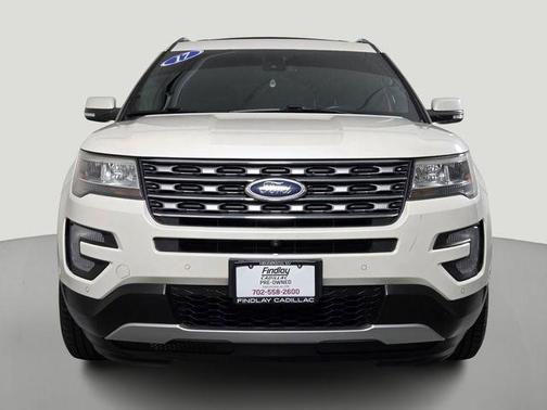 White Platinum Metallic Tri-Coat 2017 Ford Explorer Limited