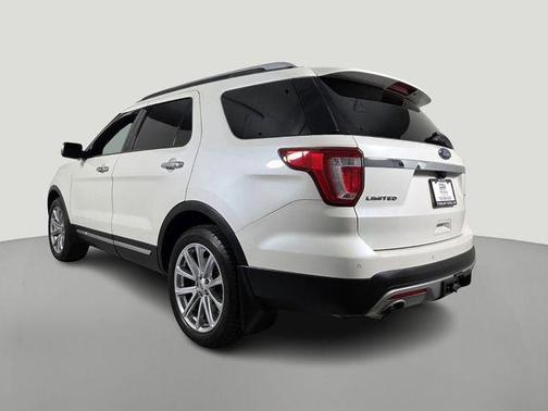 White Platinum Metallic Tri-Coat 2017 Ford Explorer Limited