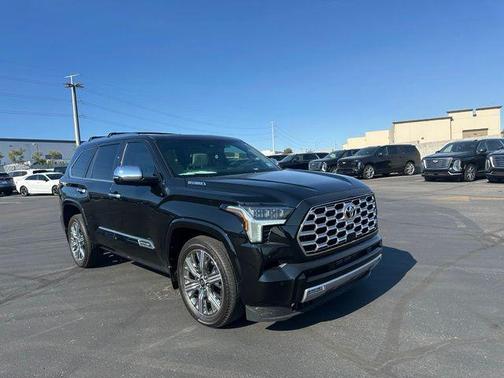 Midnight Black Metallic 2025 Toyota Sequoia Capstone