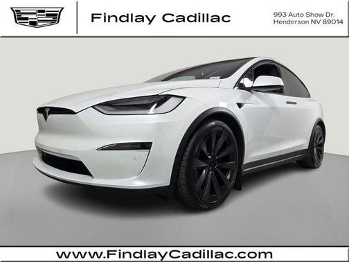 Pearl White Multi-Coat 2023 Tesla Model X Plaid Tri Motor All-Wheel Drive