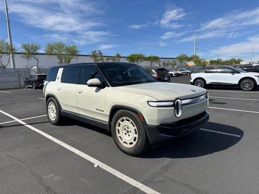 Glacier White 2025 Rivian R1S Adventure