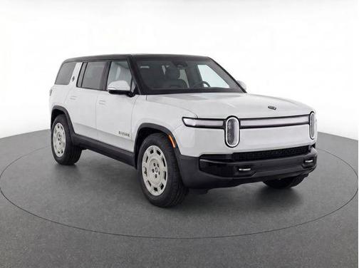 Glacier White 2025 Rivian R1S Adventure