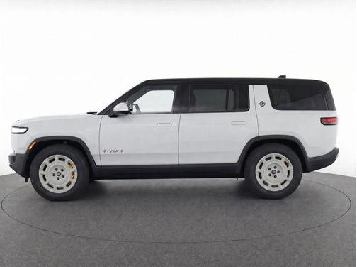 Glacier White 2025 Rivian R1S Adventure