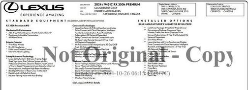 2024 Lexus RX 350 Premium