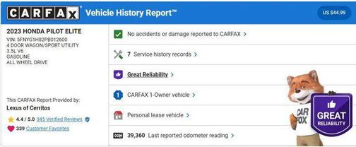 2023 Honda Pilot AWD Elite