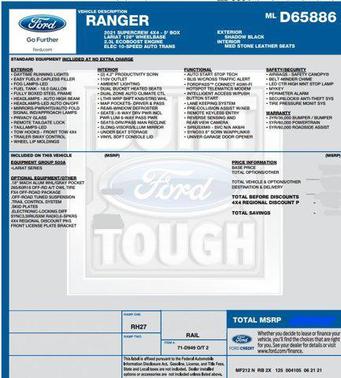 2021 Ford Ranger LARIAT