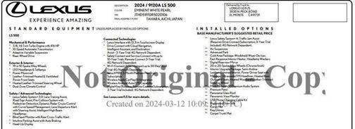 2024 Lexus LS 500 Base