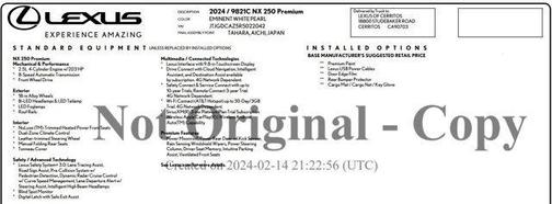 2024 Lexus NX 250 Premium