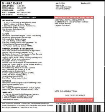 2018 Kia Niro Touring